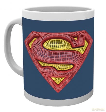 DC Comics: DC Comics Superman Mesh Logo Kubek wielokolorowy