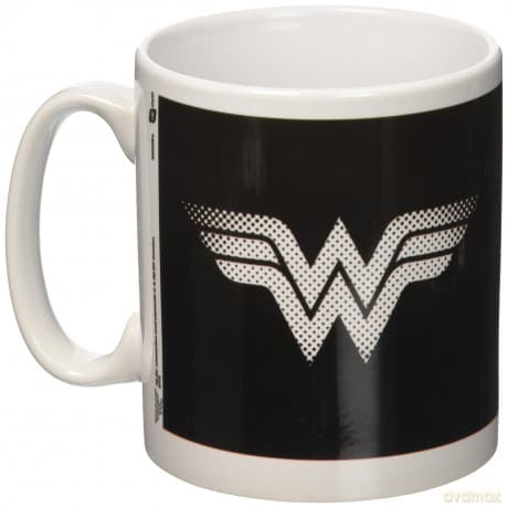 DC Comics: Dc Comics Wonder Woman Monotone Logo Kubek