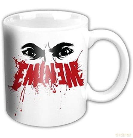 Eminem: Eminem White Eyes Coffee Fan Gift Kubek Marshall Mathers Slim Shady Official