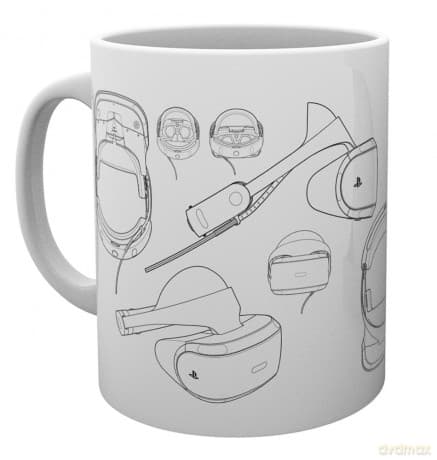 Playstation: Playstation, VR Blueprints, Kubek, Wood 15 x 10 x 9 cm