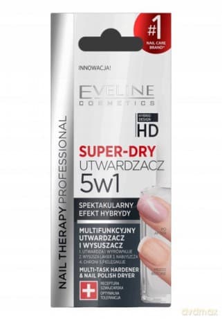 Eveline Nail Therapy Utwardzacz i wysuszacz do paznokci 5w1 Super-Dry 12 ml