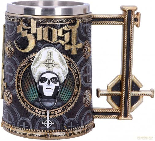 Ghost: Nemesis Now Licensed Ghost Papa Emeritus III Meliora Gold Tankard