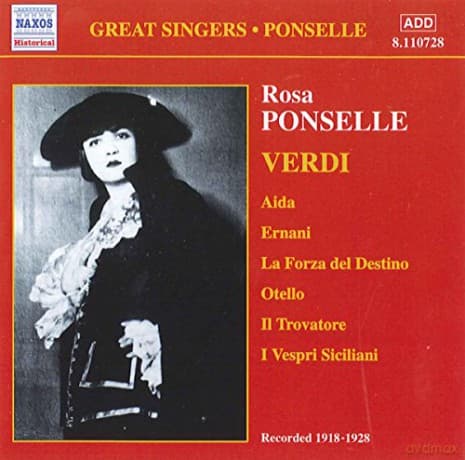 Rosa Ponselle singt Verdi-Arien