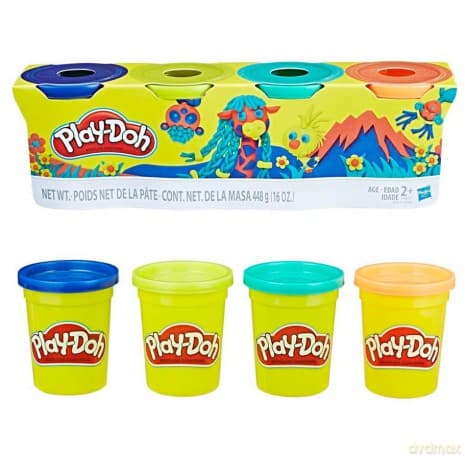 PlayDoh 4pak Wild Colors