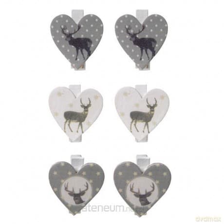 Klamerki ozdobne Serca