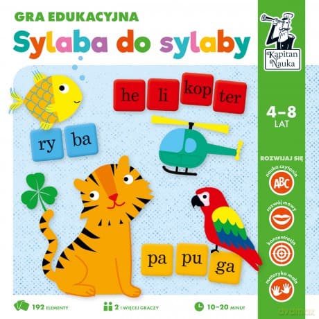 Gra edukacyjna sylaba do sylaby Kapitan Nauka