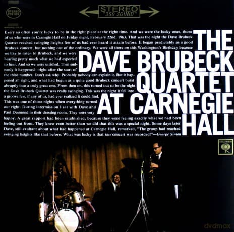 Dave Brubeck: The Dave Brubeck Quartet At Carnegie Hall (Limited)