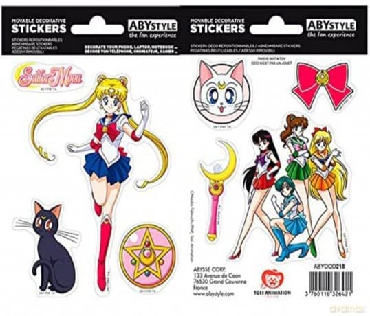 Sailor Moon Naklejki Klasyczne Abysse 8 Szt.