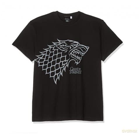 GAME OF THRONES T-shirt Stark man SS black basic (Gra o Tron) M