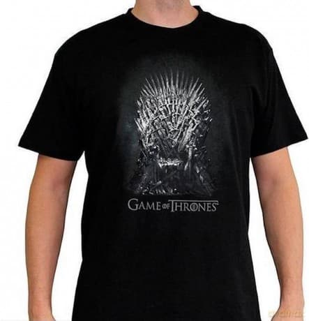GAME OF THRONES T-shirt Iron throne man SS black New fit (Gra o Tron) XXL
