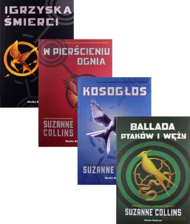 Igrzyska śmierci / W pierścieniu ognia / Kosogłos / Ballada ptaków i węży Pakiet - Suzanne Collins