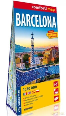 Barcelona (Barcelona) laminowany plan miasta 1:20 000