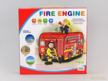 Domek rozkładany Pojazd strażacki w pudełku