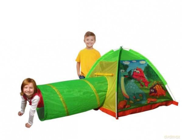 Namiot dla dzieci Dinozaury z tunelem