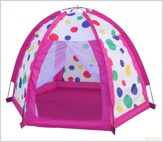 Namiot dla dzieci w groszki
