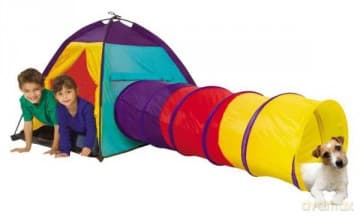 Namiot dla dzieci z tunelem