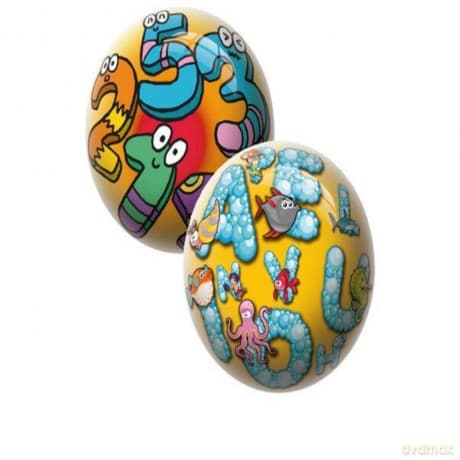 Piłka 230mm Literki i cyferki