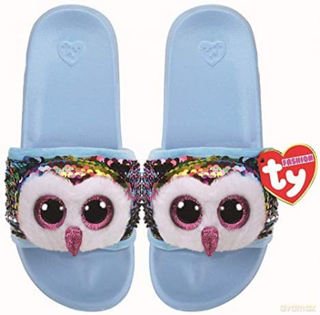 TY Fashion Sequins cekinowe kapcie OWEN - sowa rozm.M