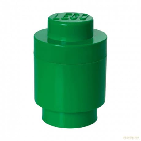 Okrągły pojemnik klocek LEGO Brick 1 (Zielony) (40301734)