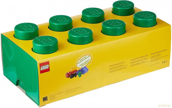 Pojemnik klocek LEGO Brick 8 (Zielony) (40041734)