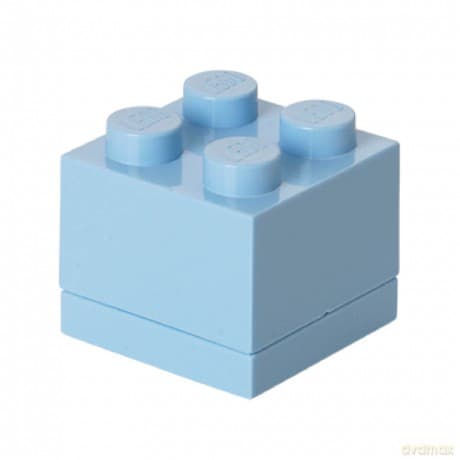Minipudełko klocek LEGO 4 (Jasnoniebieskie) (40111736)