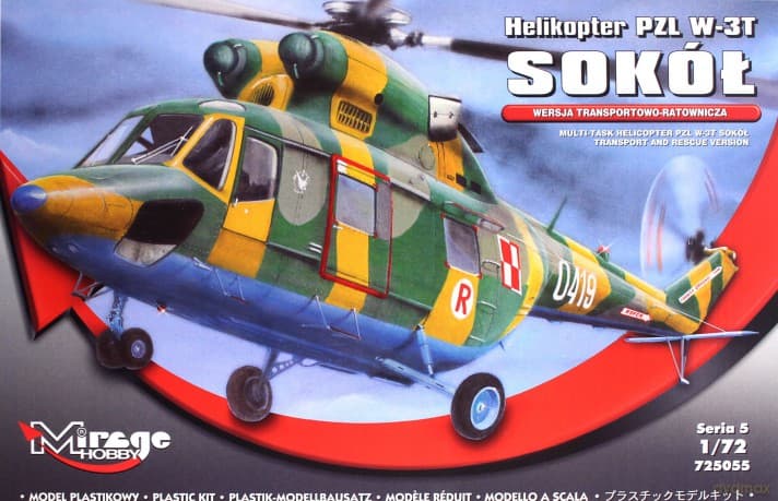 Model plastikowy Helikopter PZL W-3T Sokół