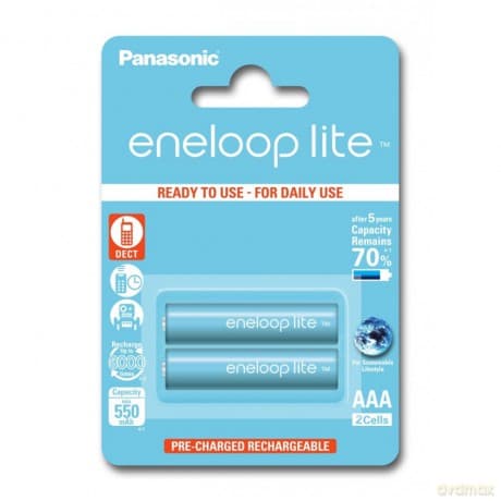 Panasonic Eneloop Lite R03/AAA 550mAh akumulatory - 2 szt blister