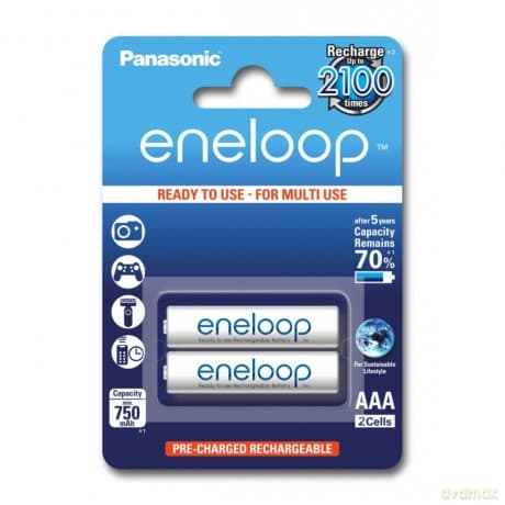 Panasonic Eneloop R03/AAA 750mAh akumulator - 2 szt blister