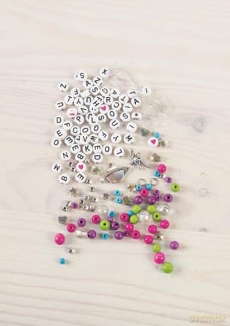 Make it real - Zestaw do tworzenia bransoletek - Literki alfabetu