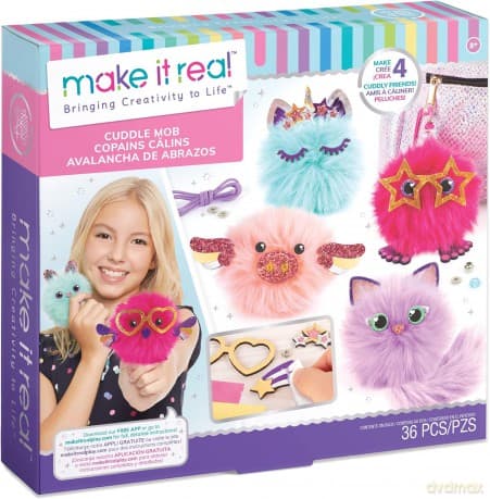 Make it real - Zestaw do tworzenia breloczków - Puszysty przyjaciel