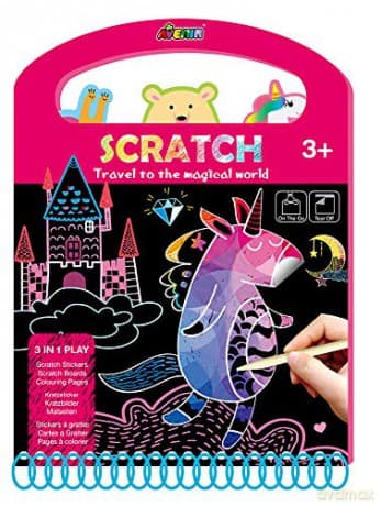 Książka z wydrapywankami - Podróż