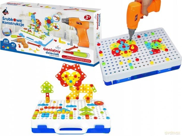 ŚRUBKOWE KONSTRUKCJE MOZAIKA 3D WKRĘTARKA ASKATO