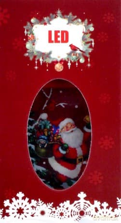 Lampka LED z motywem świątecznym