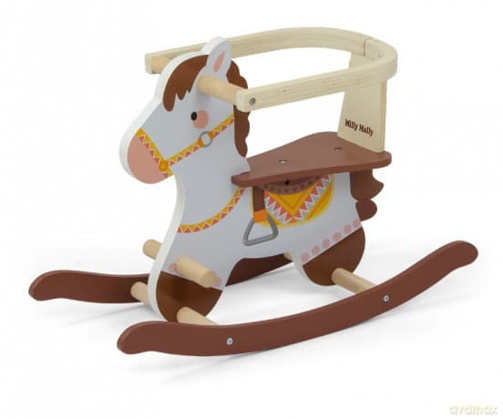 Koń na biegunach Lucky 12 Brown