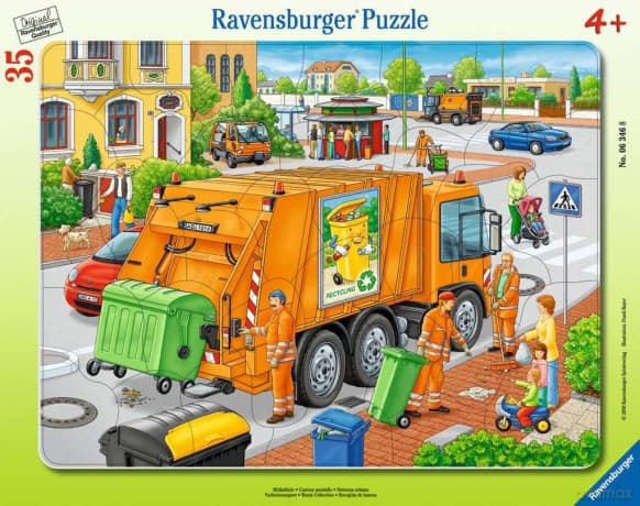 RAVENSBURGER 35 el. ramkowe Śmieciarka 063468