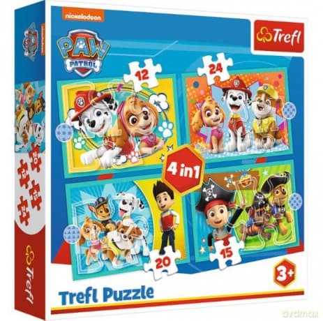 TREFL 4w1 Wesoła ekipa Psiego Patrolu. Paw Patrol 34346
