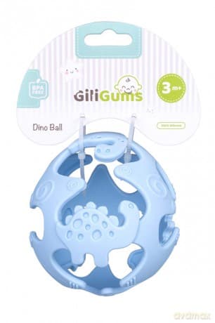 PIŁKA GRYZAK Dino Mix 5 Kolorów