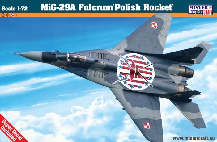 Model samolotu do sklejania MiG-29A Fulcrum "Polish Rocket" 1:72