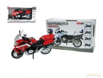 Motocykl Straż 18 cm światło, dźwięk 661-012D HIPO