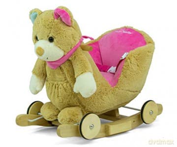 Miś Polly na biegunach różowy