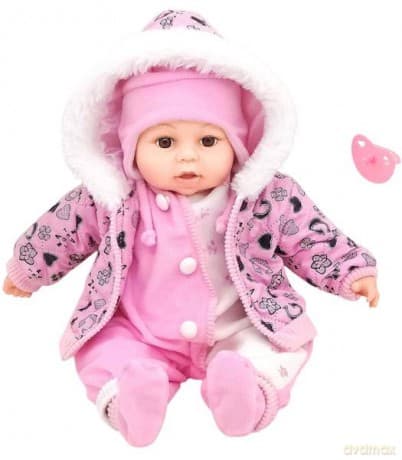 Lalka bobas 45 cm z dźwiękiem PL w worku ADAR