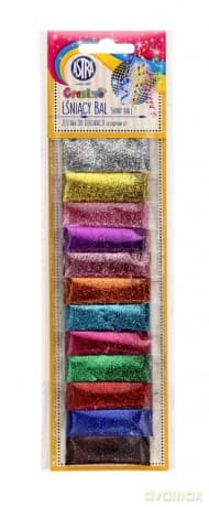 Zestaw do dekoracji "Lśniący Bal" 12 kolorów x 2 g ASTRA