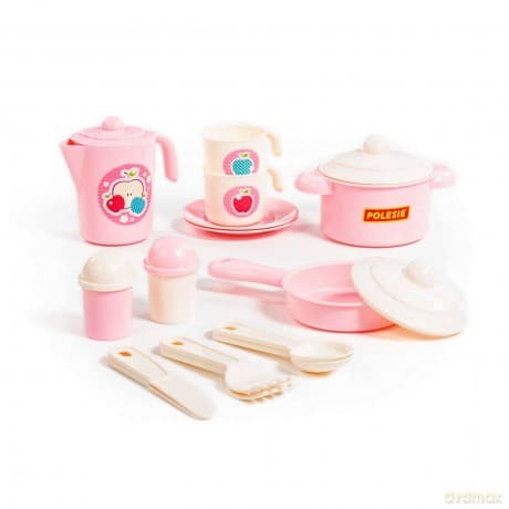 Polesie Zestaw naczyń "Nastka" na 2 osoby 18 el. w siatce