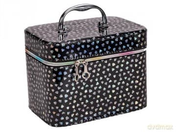 Kuferek L czarny Diamenty