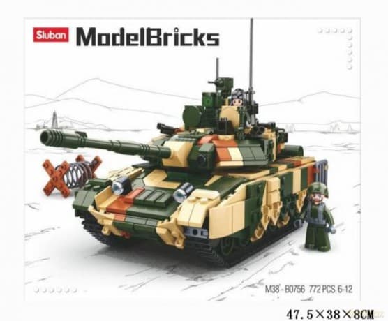Klocki Wojsko 772 el. Sluban czołg GAZELO