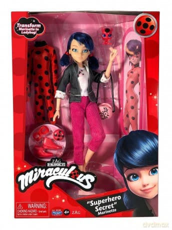Miraculous: Biedronka i Czarny Kot: Lalka Marinette i strój Biedronki