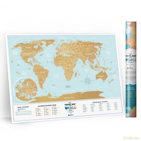 Mapa zdrapka lagoon world EN