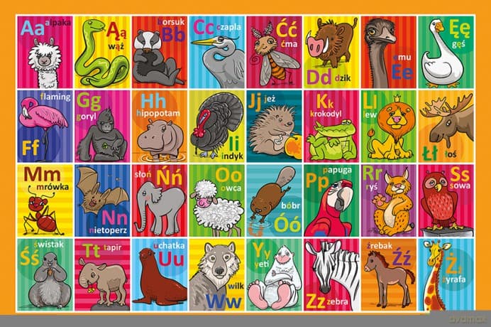 Podkładka edukacyjna. Literki