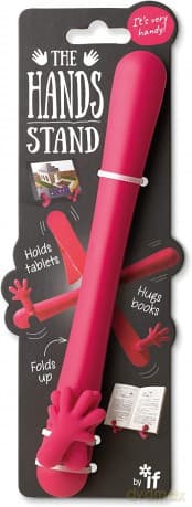 Hand stand uchwyt na ksiązki/tablet różowy