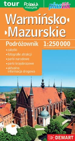 Warmińsko-Mazurskie. Podróżownik 1:250000. Plastik